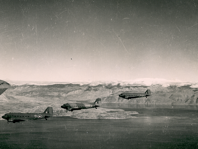 5 Dakotas in Flight, Official Photograph.
