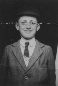 Ron in school uniform, aged 10.